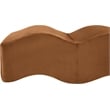 Meridian Furniture Wave Saddle Velvet Bench