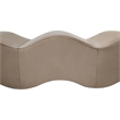 Meridian Furniture Wave Taupe Velvet Bench