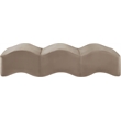 Meridian Furniture Wave Taupe Velvet Bench