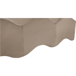 Meridian Furniture Wave Taupe Velvet Bench
