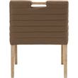 Meridian Furniture Aimee Brown Vegan Leather Dining Arm Chair