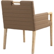 Meridian Furniture Aimee Brown Vegan Leather Dining Arm Chair