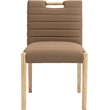 Meridian Furniture Aimee Brown Vegan Leather Dining Side Chair (Set of 2)