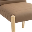 Meridian Furniture Aimee Brown Vegan Leather Dining Side Chair (Set of 2)