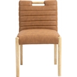 Meridian Furniture Aimee Cognac Vegan Leather Dining Side Chair (Set of 2)