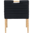 Meridian Furniture Aimee Black Vegan Leather Dining Arm Chair