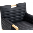 Meridian Furniture Aimee Black Vegan Leather Dining Arm Chair