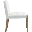 Meridian Furniture Aimee Cream Vegan Leather Dining Side Chair (Set of 2)