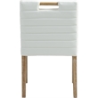 Meridian Furniture Aimee Cream Vegan Leather Dining Side Chair (Set of 2)