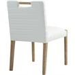 Meridian Furniture Aimee Cream Vegan Leather Dining Side Chair (Set of 2)