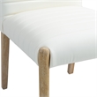 Meridian Furniture Aimee Cream Vegan Leather Dining Side Chair (Set of 2)