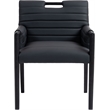 Meridian Furniture Aimee Black Vegan Leather Dining Arm Chair