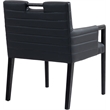 Meridian Furniture Aimee Black Vegan Leather Dining Arm Chair