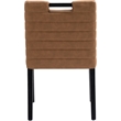 Meridian Furniture Aimee Cognac Vegan Leather Dining Side Chair (Set of 2)