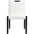 Meridian Furniture Aimee Cream Vegan Leather Dining Side Chair (Set of 2)
