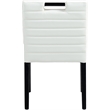 Meridian Furniture Aimee Cream Vegan Leather Dining Side Chair (Set of 2)