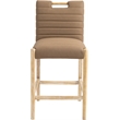 Meridian Furniture Aimee Brown Vegan Leather Counter Stool
