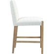 Meridian Furniture Aimee Cream Vegan Leather Counter Stool