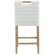 Meridian Furniture Aimee Cream Vegan Leather Counter Stool
