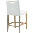 Meridian Furniture Aimee Cream Vegan Leather Counter Stool