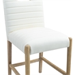 Meridian Furniture Aimee Cream Vegan Leather Counter Stool