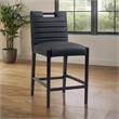 Meridian Furniture Aimee Black Vegan Leather Counter Stool