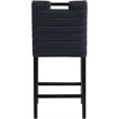 Meridian Furniture Aimee Black Vegan Leather Counter Stool