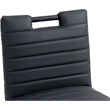 Meridian Furniture Aimee Black Vegan Leather Counter Stool