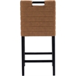 Meridian Furniture Aimee Cognac Vegan Leather Counter Stool
