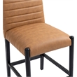 Meridian Furniture Aimee Cognac Vegan Leather Counter Stool
