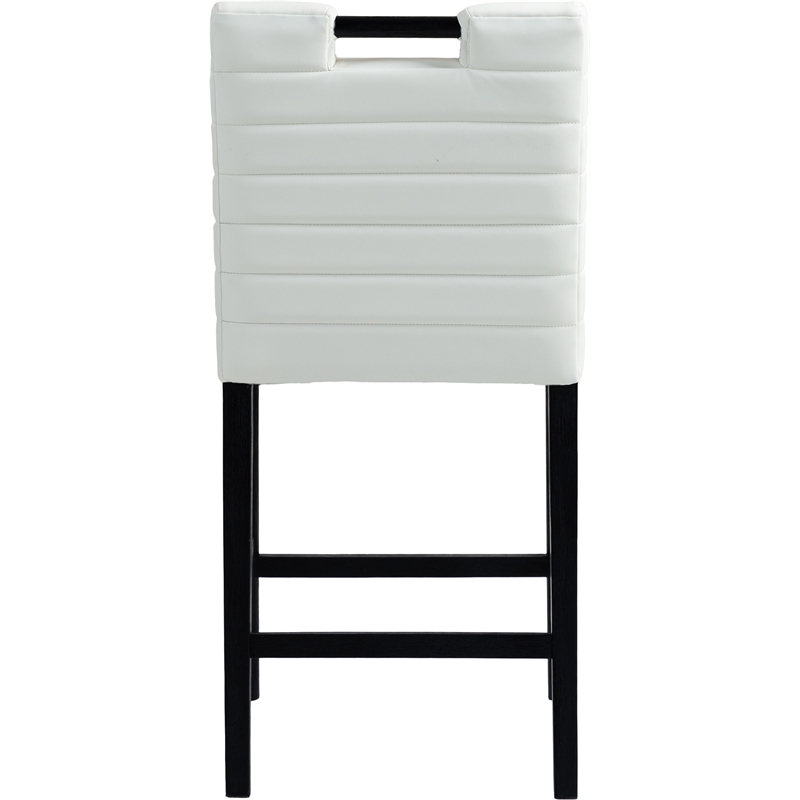 Meridian Furniture Aimee Cream Vegan Leather Counter Stool