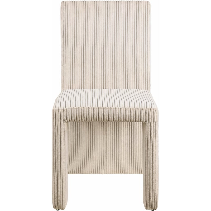 Meridian Furniture Benson Beige Microsuede Corduroy Dining Chair (Set of 2)