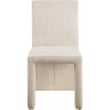 Meridian Furniture Benson Beige Microsuede Corduroy Dining Chair (Set of 2)