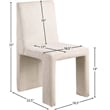 Meridian Furniture Benson Beige Microsuede Corduroy Dining Chair (Set of 2)
