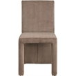 Meridian Furniture Benson Brown Microsuede Corduroy Dining Chair (Set of 2)