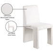 Meridian Furniture Benson Cream Microsuede Corduroy Dining Chair (Set of 2)