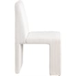 Meridian Furniture Benson Cream Microsuede Corduroy Dining Chair (Set of 2)