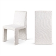 Meridian Furniture Benson Cream Microsuede Corduroy Dining Chair (Set of 2)