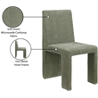 Meridian Furniture Benson Green Microsuede Corduroy Dining Chair (Set of 2)