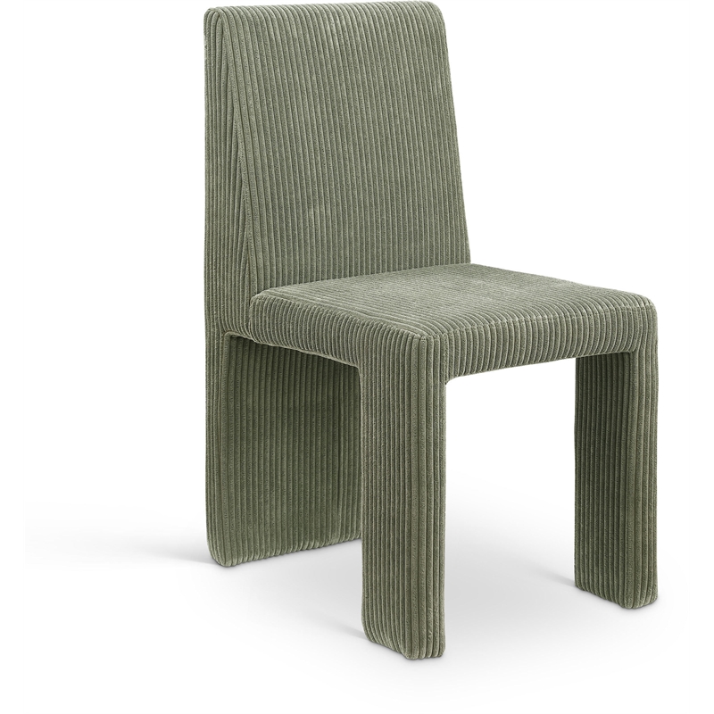 Meridian Furniture Benson Green Microsuede Corduroy Dining Chair (Set of 2)