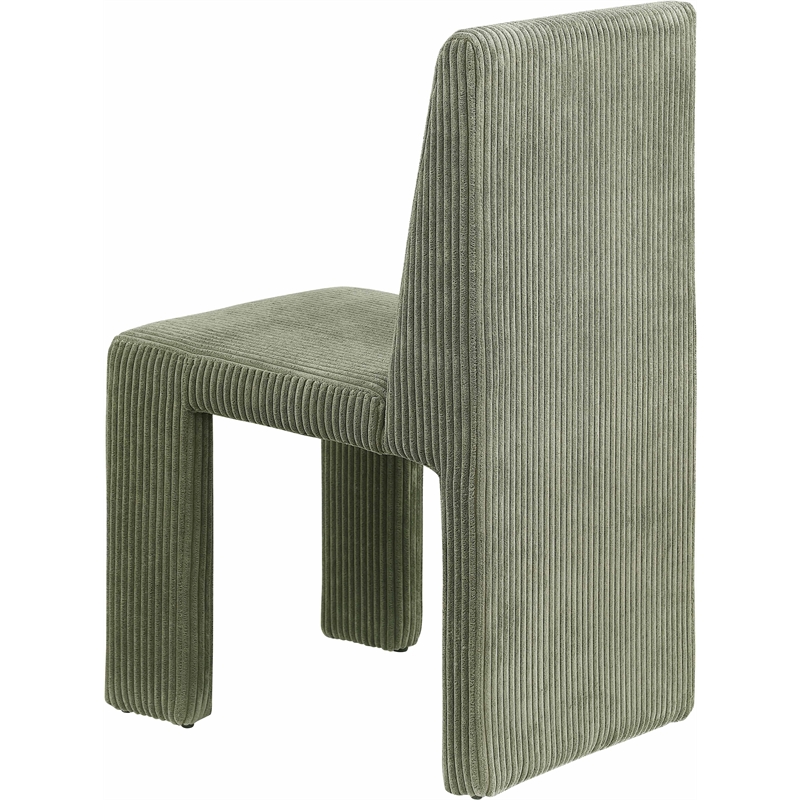 Meridian Furniture Benson Green Microsuede Corduroy Dining Chair (Set of 2)
