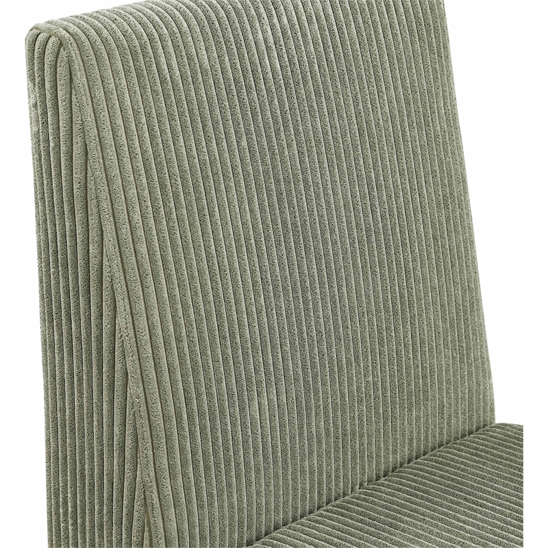 Meridian Furniture Benson Green Microsuede Corduroy Dining Chair (Set of 2)