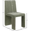 Meridian Furniture Benson Green Microsuede Corduroy Dining Chair (Set of 2)