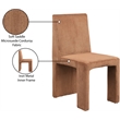 Meridian Furniture Benson Saddle Microsuede Corduroy Dining Chair (Set of 2)