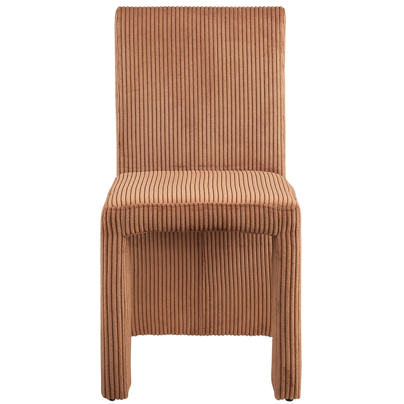 Meridian Furniture Benson Saddle Microsuede Corduroy Dining Chair (Set of 2)