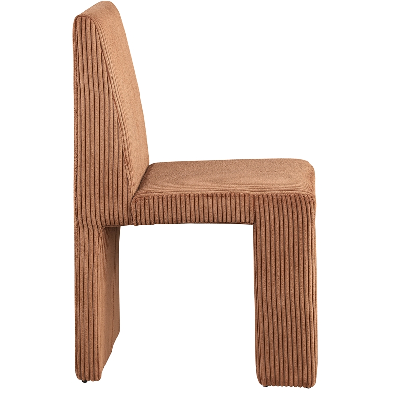 Meridian Furniture Benson Saddle Microsuede Corduroy Dining Chair (Set of 2)