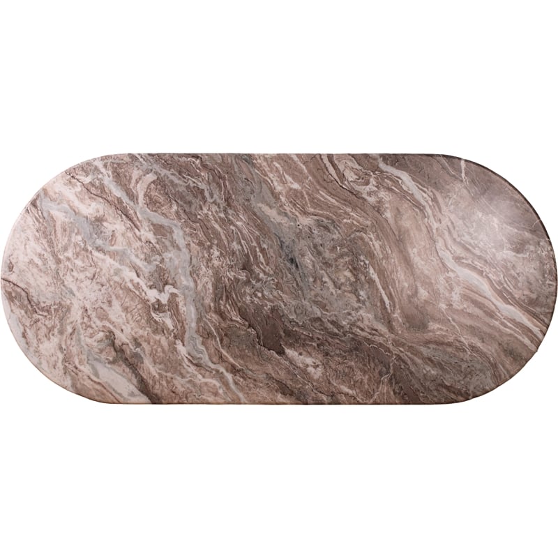 Meridian Furniture Messina Brown Marble Dining Table