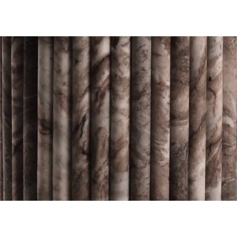 Meridian Furniture Messina Brown Marble Dining Table