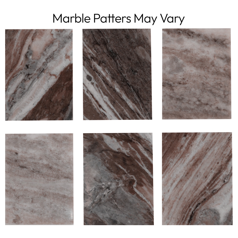 Meridian Furniture Messina Brown Marble Dining Table