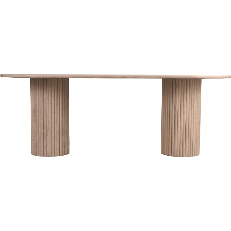 Meridian Furniture Messina Beige Travertine Dining Table